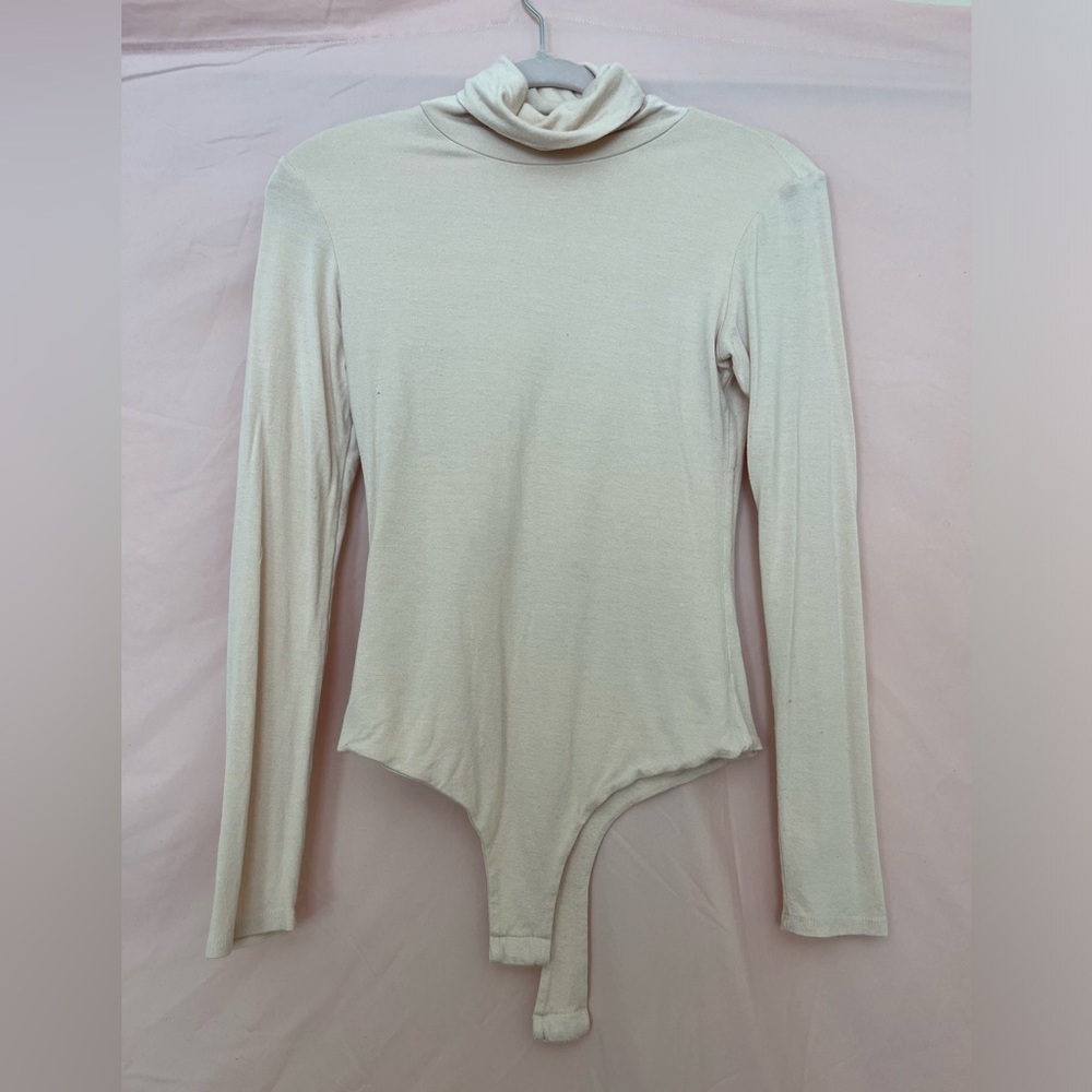 Tan Turtleneck Bodysuit